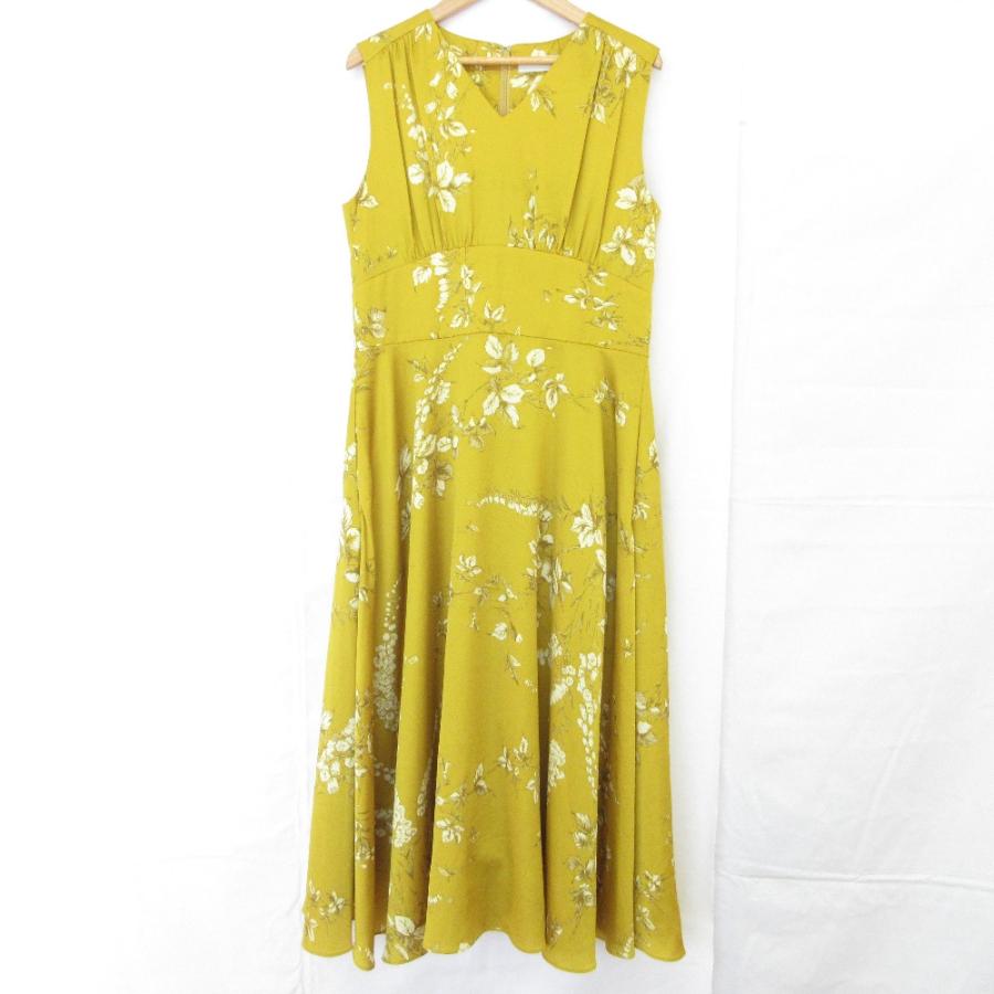 celford フラワープリント ロングドレス サイズ38 セルフォード CELFORD ブラードフラワープリントワンピース （BLK