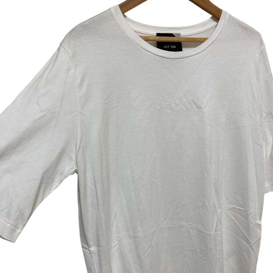ATON（エイトン） 新品同様 SUVIN 60/2 ROUND HEM T-SHIRT ラウンド