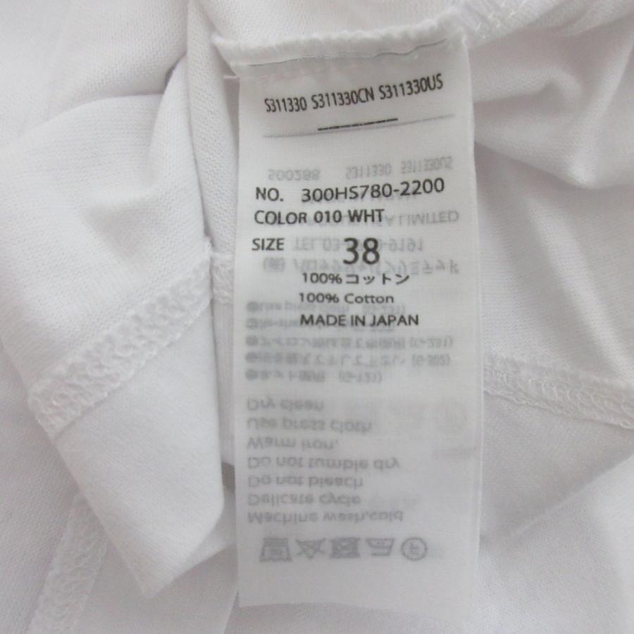 美品 24SS ENFOLD エンフォルド UPPER-ARM HIDDEN T SHIRT 半袖 カットソー プルオーバー 300HS780-2200 サイズ38 ホワイト レディース 古着 中古 USED ENFOLD - 美品 24SS ENFOLD エンフォルド UPPER-ARM HIDDEN T SHIRT
