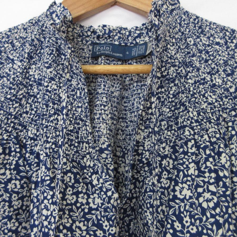 美品 Polo by Ralph Lauren ポロラルフローレン フラワープリント 半袖