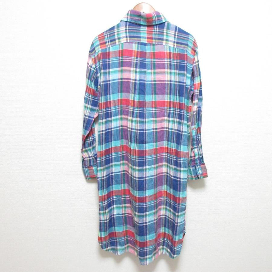 POLO RALPH LAUREN 美品 ポロラルフローレン チェック柄 リネン