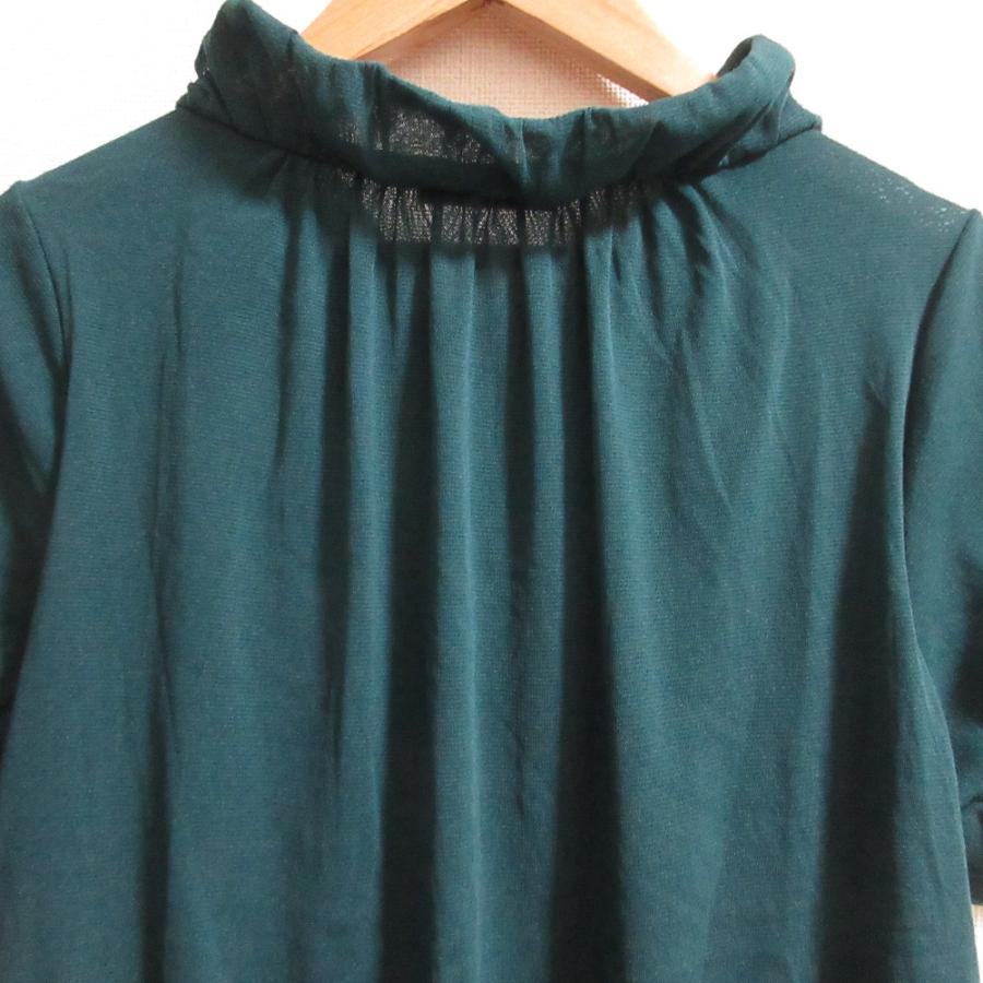 良品 VIVIENNE TAM ヴィヴィアンタム パワーネット チュニックブラウス 015-240957 サイズ0 グリーン レディース 古着 中古 USED VIVIENNE TAM - 良品 VIVIENNE TAM ヴィヴィアンタム パワーネット