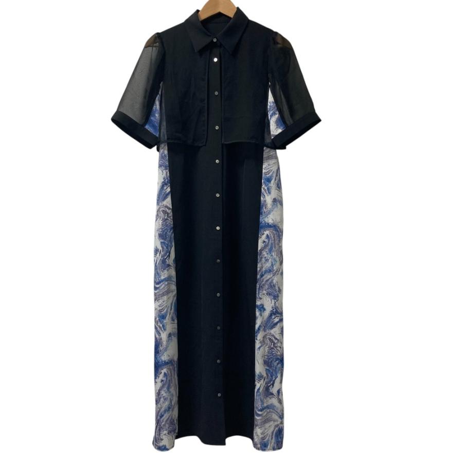 HARE 美品 24SS ハレ シアーガラキリカエワンピース 半袖 ロング