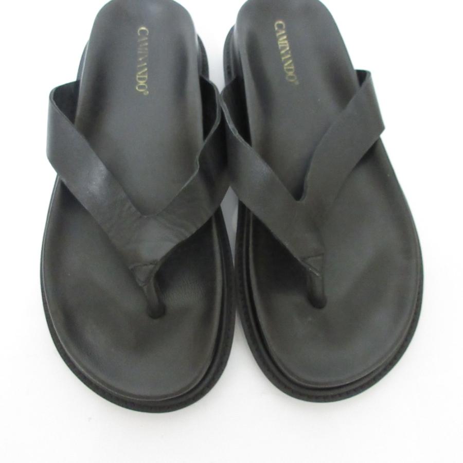 CAMINANDO（カミナンド） 美品 THONG SLIDES レザー トングサンダル