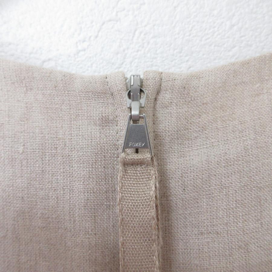 FOXEY（フォクシー） 良品 Linen Dress レース ノースリーブ