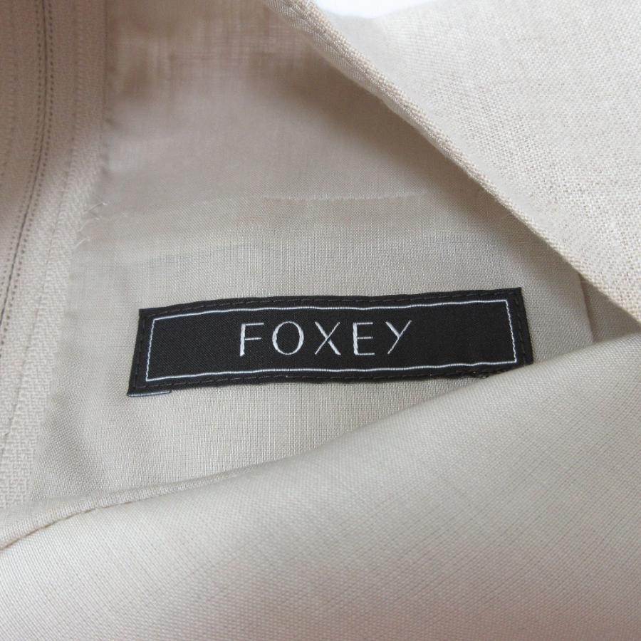 FOXEY（フォクシー） 良品 Linen Dress レース ノースリーブ