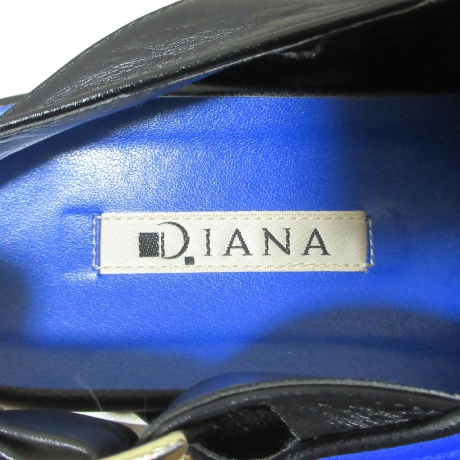 DIANA（ダイアナ） 美品 ビジュー付き スポーツサンダル M ブルー