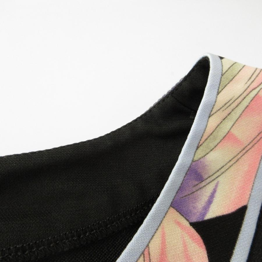 近年美品　LEONARD レオナール　カンカン　ストレッチ　トップス　カットソー LEONARD 美品 レオナール カンカンストレッチ フラワープリント