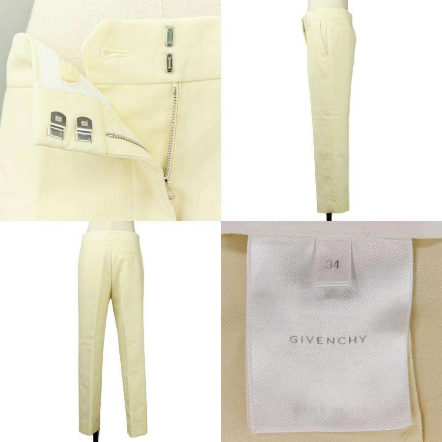 美品 GIVENCHY ジバンシィ Uロック シングルジャケット パンツ スーツ セットアップ サイズ34 アイボリー レディース 古着 中古 USED GIVENCHY（ジバンシィ） 美品 Uロック シングルジャケット パンツ