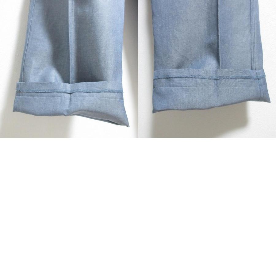 DRAWER（ドゥロワー） 美品 シルクリネン バックギャザータックパンツ