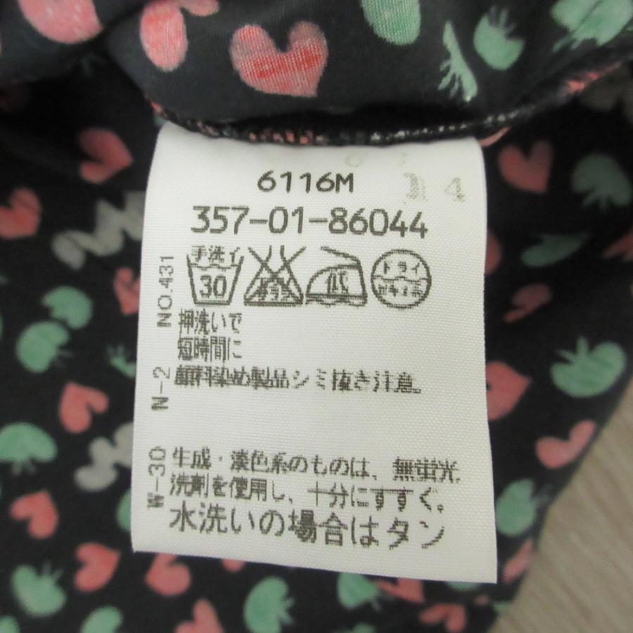 美品 クリーニング済 Vivienne Westwood RED LABEL ヴィヴィアンウエストウッド レッドレーベル ハート クラゲ 開襟シャツ 2 ブラック レディース 古着 中古 USED 美品 クリーニング済 Vivienne Westwood RED LABEL ヴィヴィアン