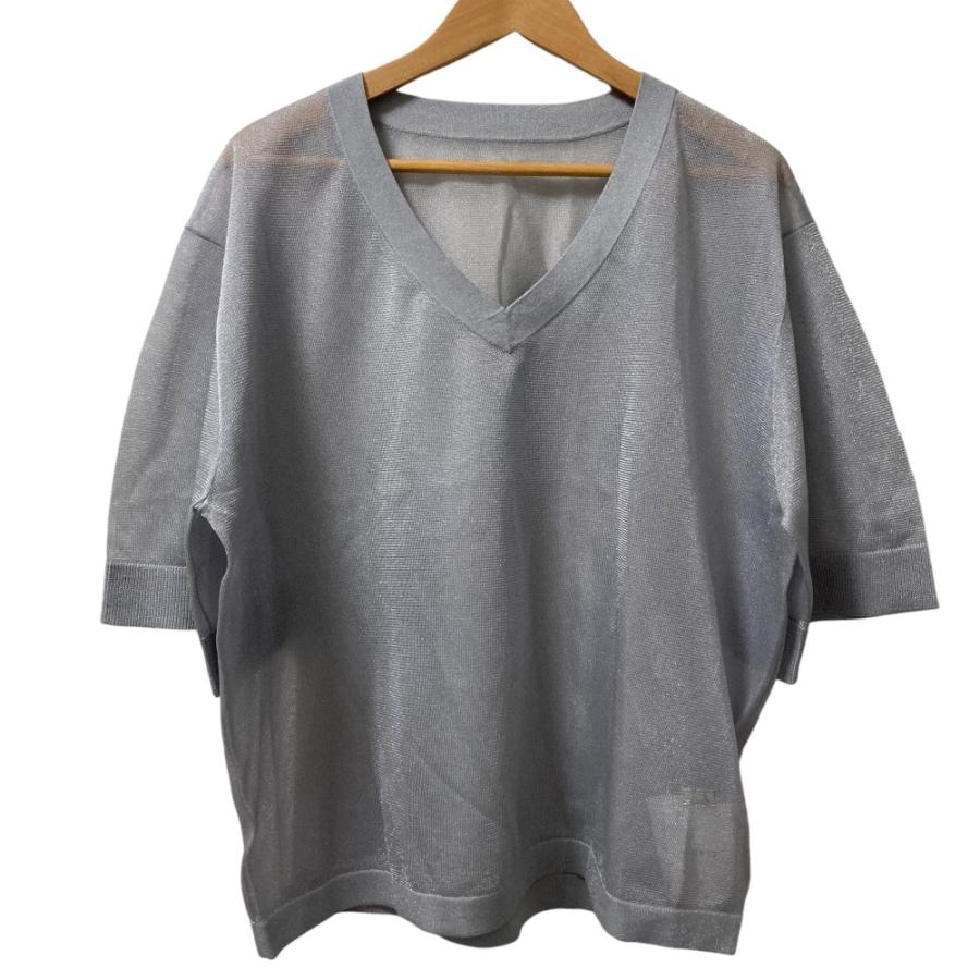 CLANE（クラネ） 未使用 24SS CLANE シアーVネックニットトップス 