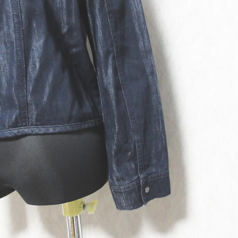 ANAYI（アナイ） 美品 デニムライク ノーカラージャケット 38