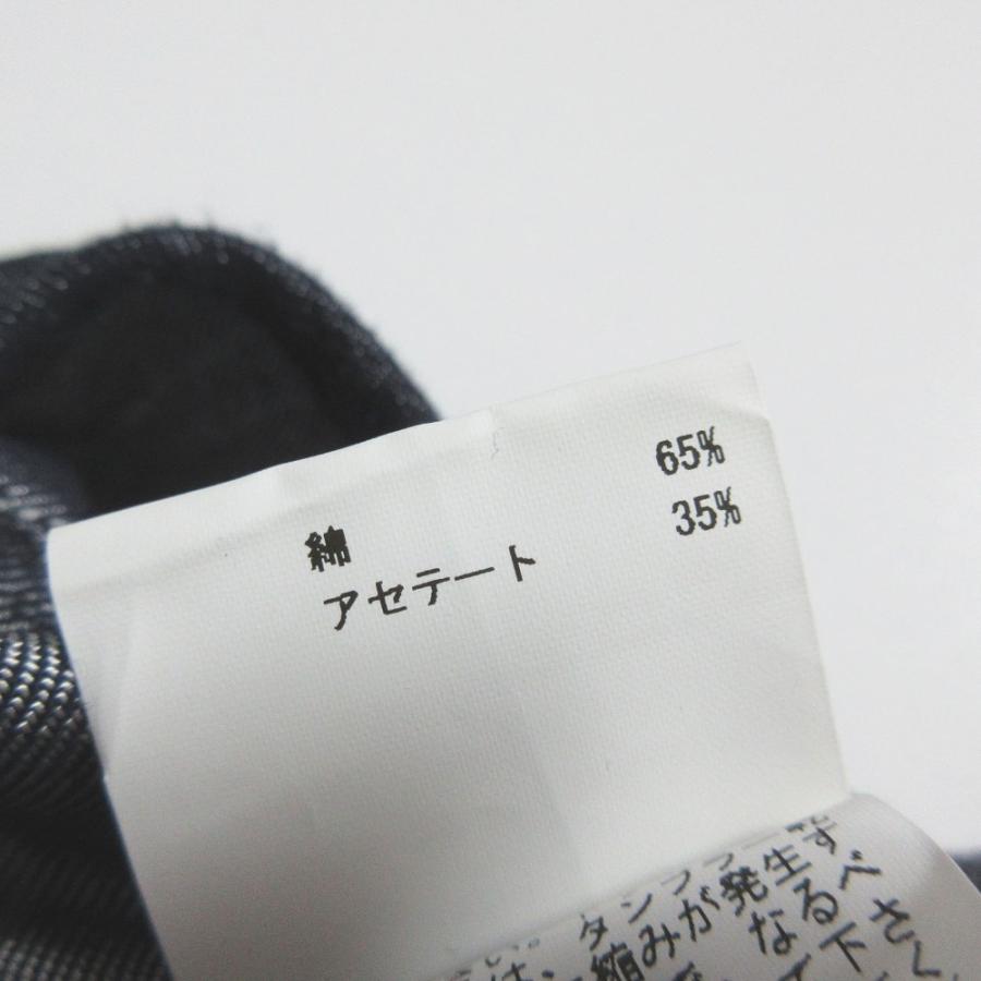 ANAYI（アナイ） 美品 デニムライク ノーカラージャケット 38