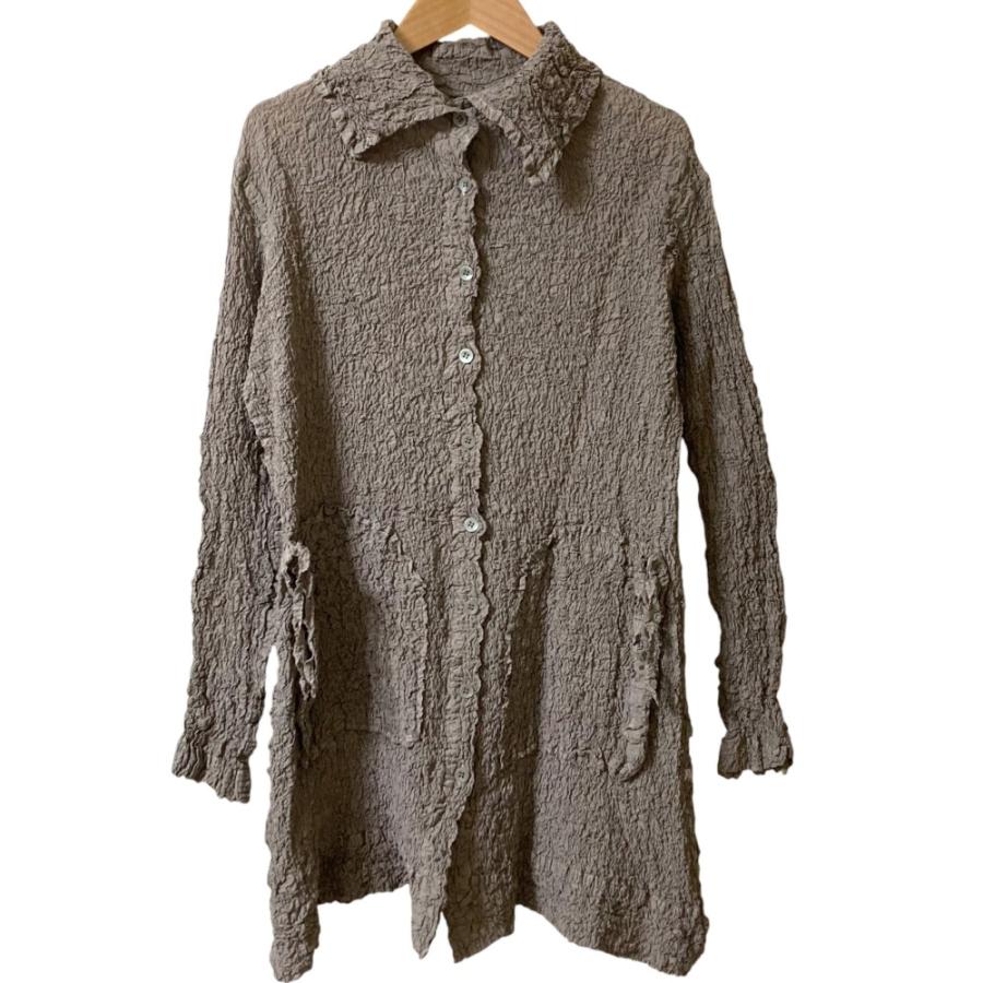 me ISSEY MIYAKEミー イッセイミヤケカリフラワーチュニックブラウス me ISSEY MIYAKE 良品 ミーイッセイミヤケ カリフラワープリーツ