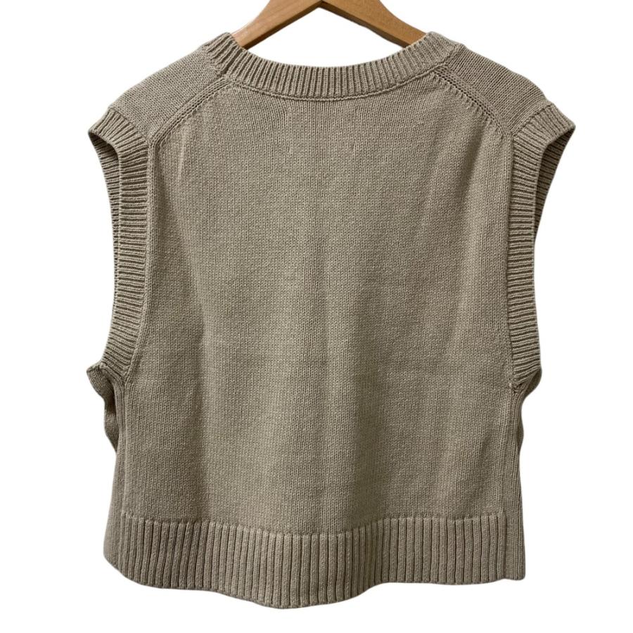マーガレットハウエル　NATURAL YARN COTTON LINEN ベスト MARGARET HOWELL（マーガレットハウエル） 美品 25SS MHL. MARGARET