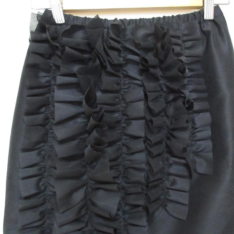 Yori 新品同様 ヨリ マキシ丈 ロング スリット たっぷりフリルシアー