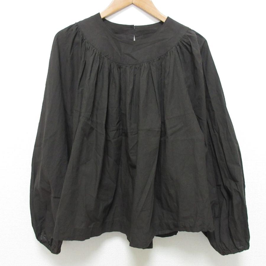 良品 45R フォーティファイブアール カディブラウス 長袖 60430071 ブラウン レディース 古着 中古 USED 良品 45R フォーティファイブアール カディブラウス 長袖 60430071