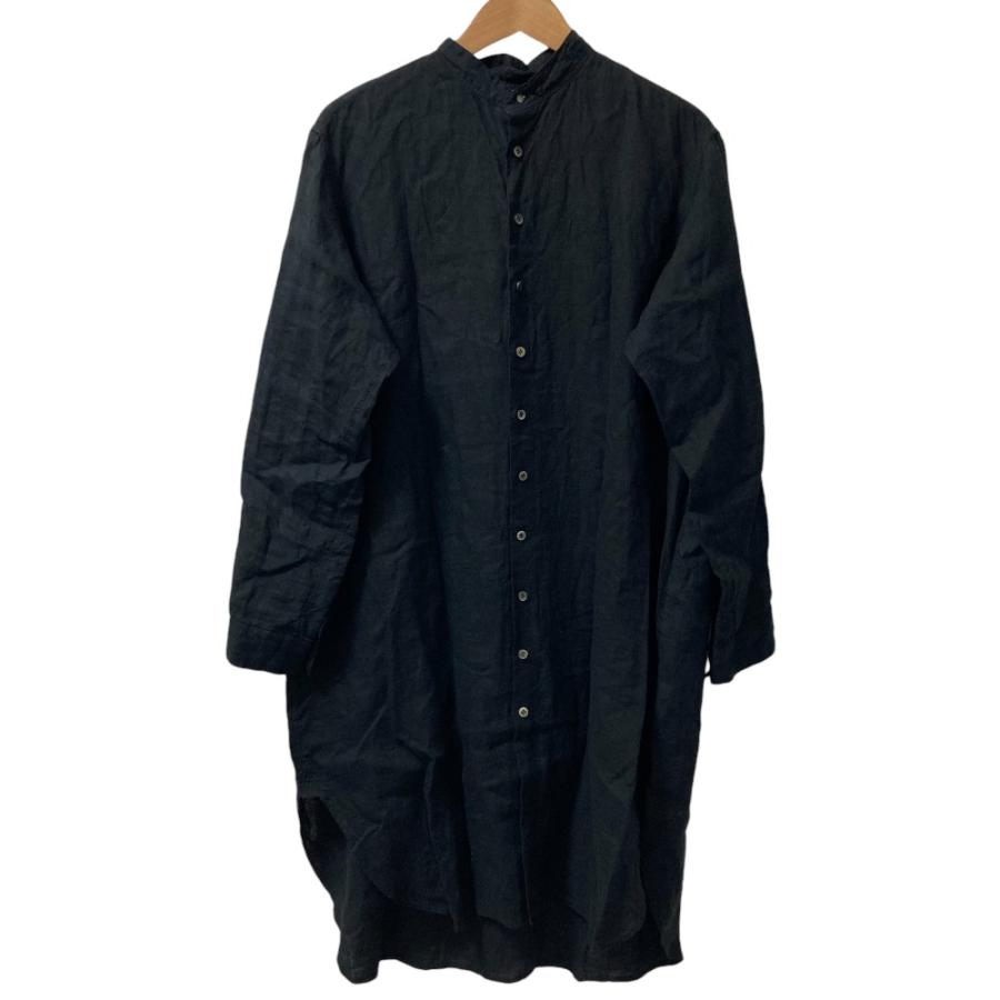 suzuki takayuki（スズキタカユキ） 良品 バンドカラー リネンシャツ