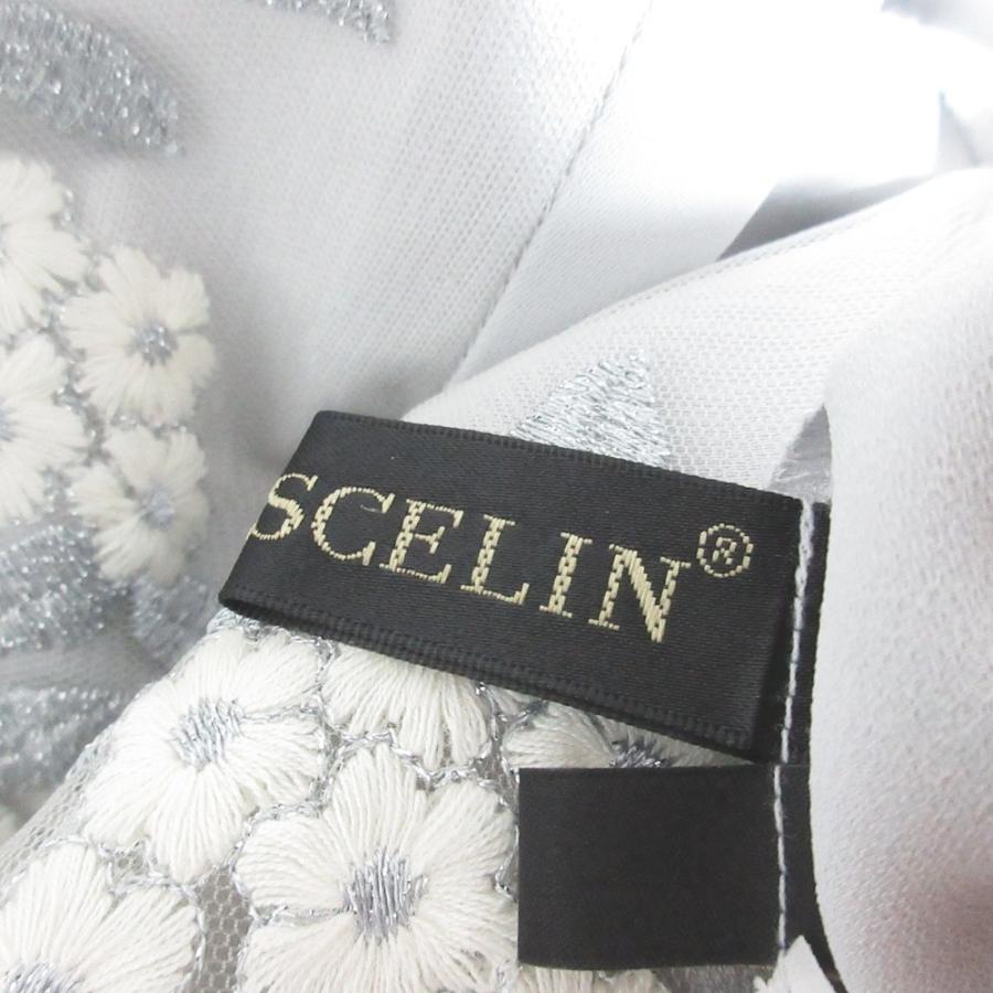 美品 CHRISCELIN クリスセリーン フラワーエンブロイダリーレース 