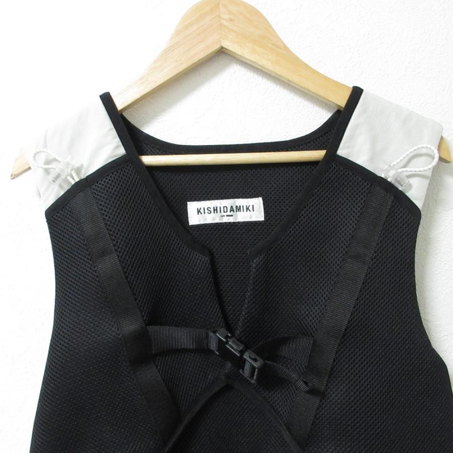 KISHIDAMIKI（キシダミキ） 美品 メッシュ ノースリーブ 2WAY チュール