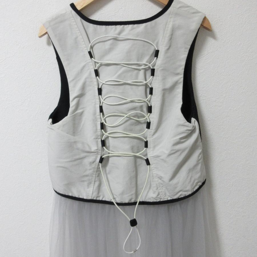 KISHIDAMIKI キシダミキ レースアップベスト KISHIDAMIKI（キシダミキ） 美品 メッシュ ノースリーブ 2WAY チュール