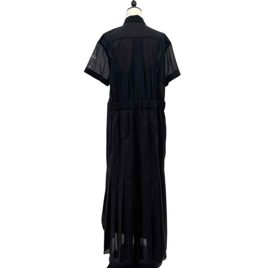 sacai（サカイ） 美品 23SS sacai Chalk Stripe Dress 半袖 マキシ