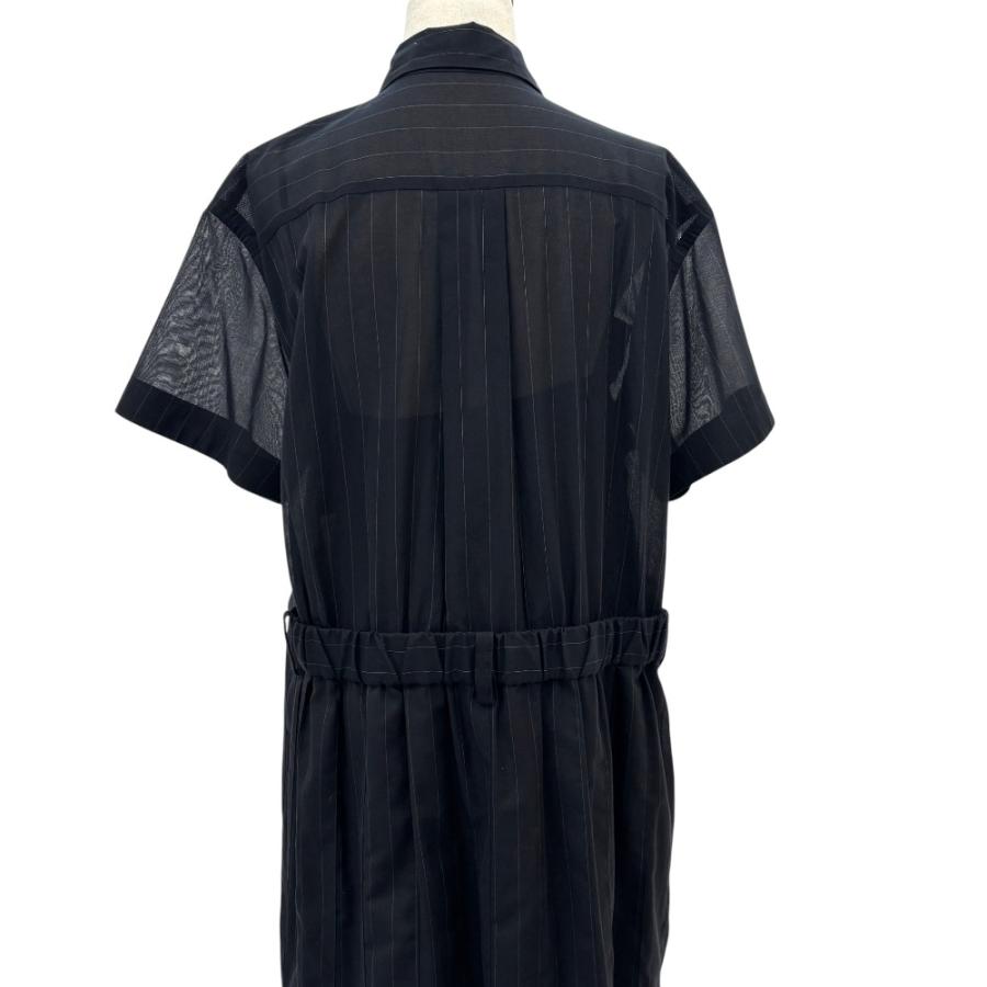 sacai（サカイ） 美品 23SS sacai Chalk Stripe Dress 半袖 マキシ