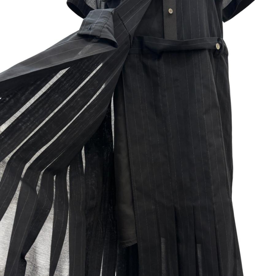 sacai（サカイ） 美品 23SS sacai Chalk Stripe Dress 半袖 マキシ