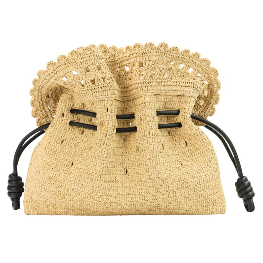 LOEWE（ロエベ） 新品同様 ラフィア フラメンコ クラッチ ミディアム