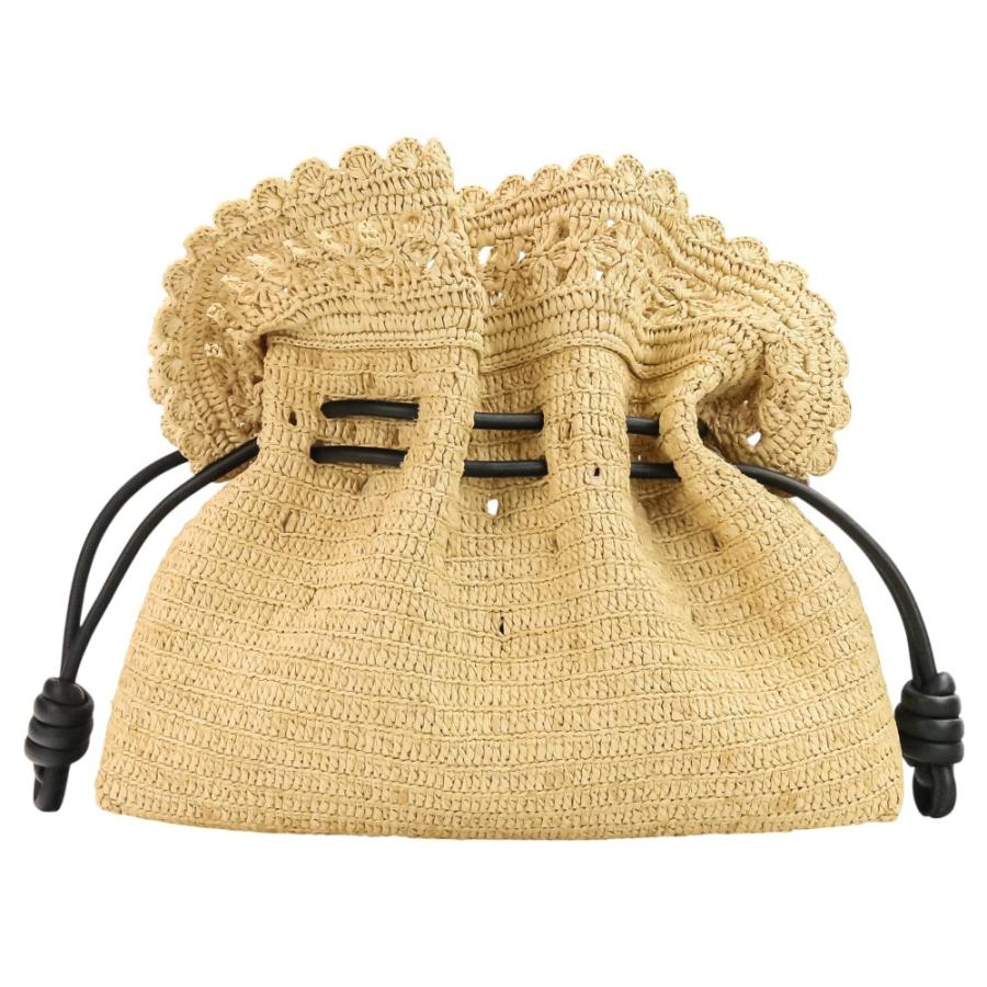 LOEWE（ロエベ） 新品同様 ラフィア フラメンコ クラッチ ミディアム