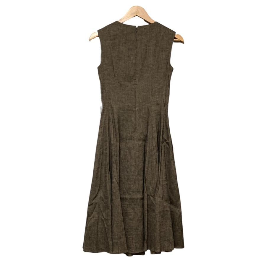 theory（セオリー） 美品 TEXTURED LINEN SL PEPLUM DR B リネン 