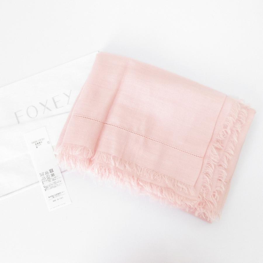 美品 FOXEY フォクシー カシミヤ シルク 大判ストール ショール ベージュ レディース 古着 中古 USED FOXEY（フォクシー） 美品 カシミヤ シルク 大判ストール ショール