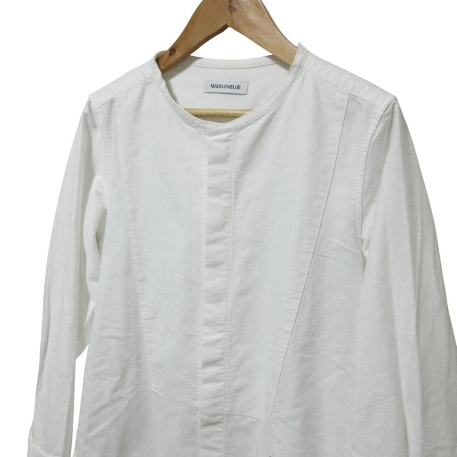良品 マディソンブルー NO COLLAR LONG SH OX ノーカラー