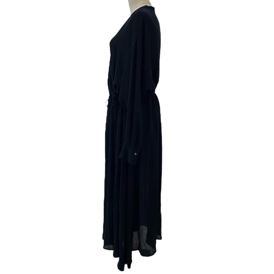 美品 24SS エムズグレイシー シアー格子柄ワンピース フレア 36