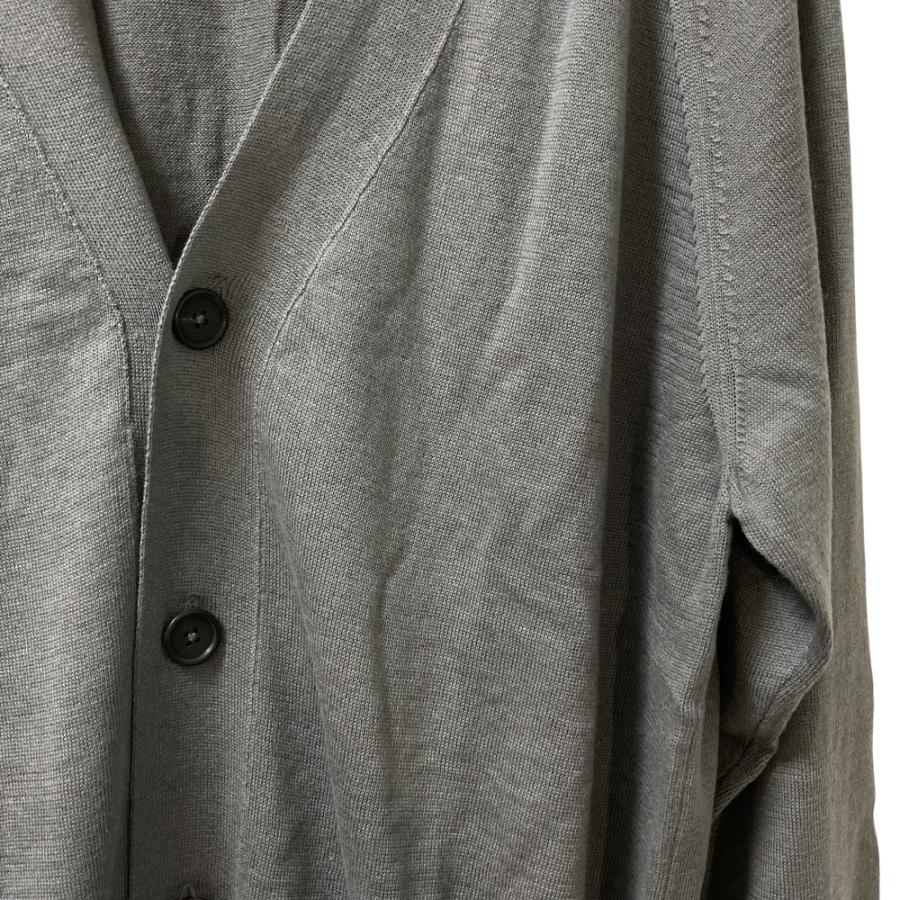 未使用 25SS MARGARET HOWELL マーガレットハウエル RAMIE COTTON カーディガン 579-5160004 サイズL グレー メンズ 古着 中古 USED MARGARET HOWELL（マーガレットハウエル） 未使用 25SS MARGARET