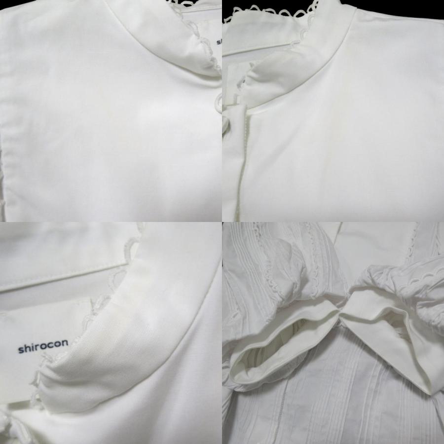 shirocon シロコン パフスリーブボザムブラウス サイズ36 ホワイト レディース 古着 中古 USED shirocon シロコン パフスリーブボザムブラウス サイズ36 ホワイト
