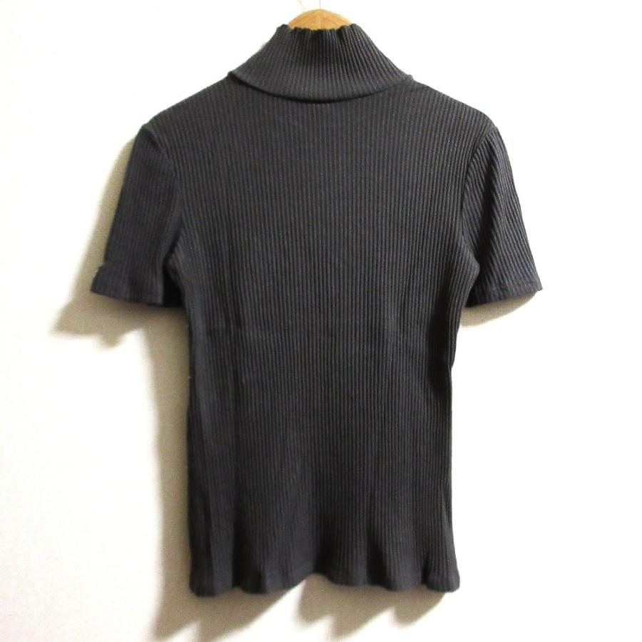 良品 CHANEL シャネル パール装飾 リブニットカットソー P54332 サイズ36 グレー レディース 古着 中古 USED CHANEL（シャネル） 良品 パール装飾 リブニットカットソー P54332