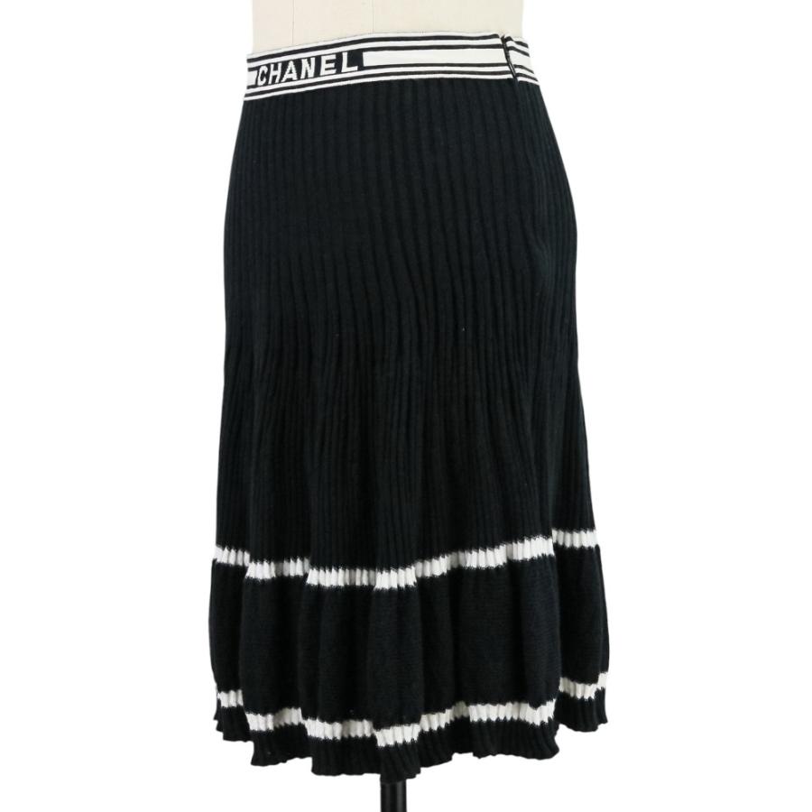 CHANEL（シャネル） 美品 ロゴ ニットスカート P61019 サイズ34