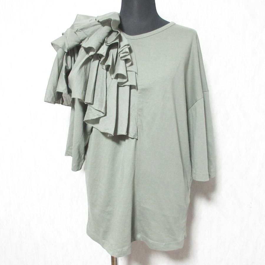 美品 AAYUSHI アユーシ アシンメトリー ボリュームショルダー フリル