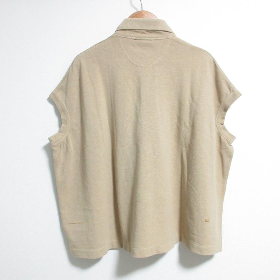 美品 45R フォーティファイブアール ジンバカノコの馬ポロシャツ ベージュ レディース 古着 中古 USED 美品 45R フォーティファイブアール ジンバカノコの馬ポロシャツ