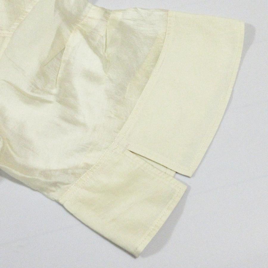 良品 25SS theory luxe セオリーリュクス TORI MADDOX SHIRT シアーシャツ ブラウス サイズ38 ライトベージュ レディース 古着 中古 USED theory luxe（セオリーリュクス） 良品 25SS theory luxe TORI MADDOX