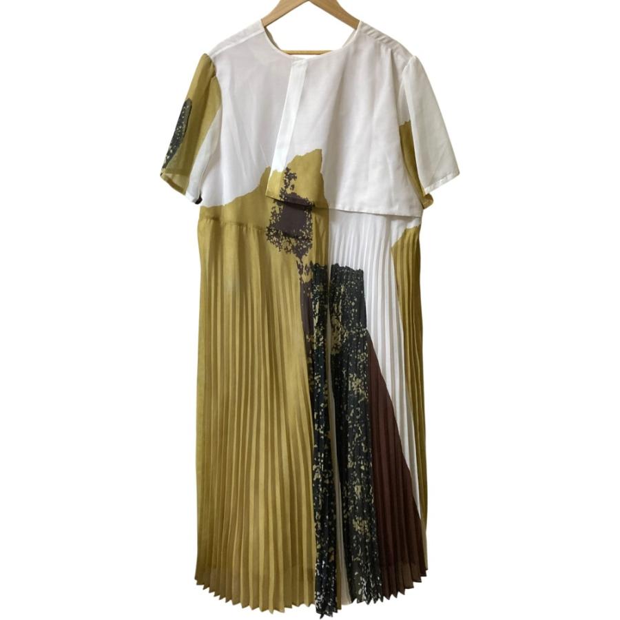 良品 AMERI VINTAGE アメリヴィンテージ FUDE ART PLEATS DRESS 