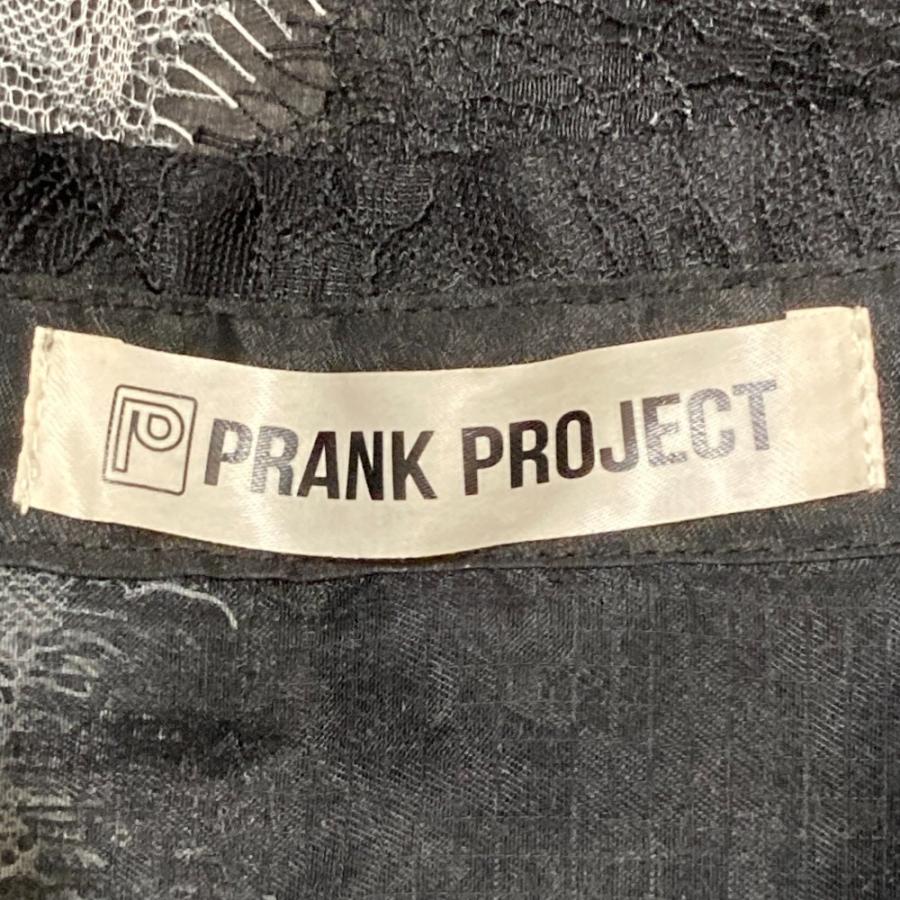 美品 PRANK PROJECT プランクプロジェクト Lace Tape Shirt クロップドシャツ 31241316108 サイズF ブラック レディース 古着 中古 USED 美品 PRANK PROJECT プランクプロジェクト Lace Tape Shirt クロップド
