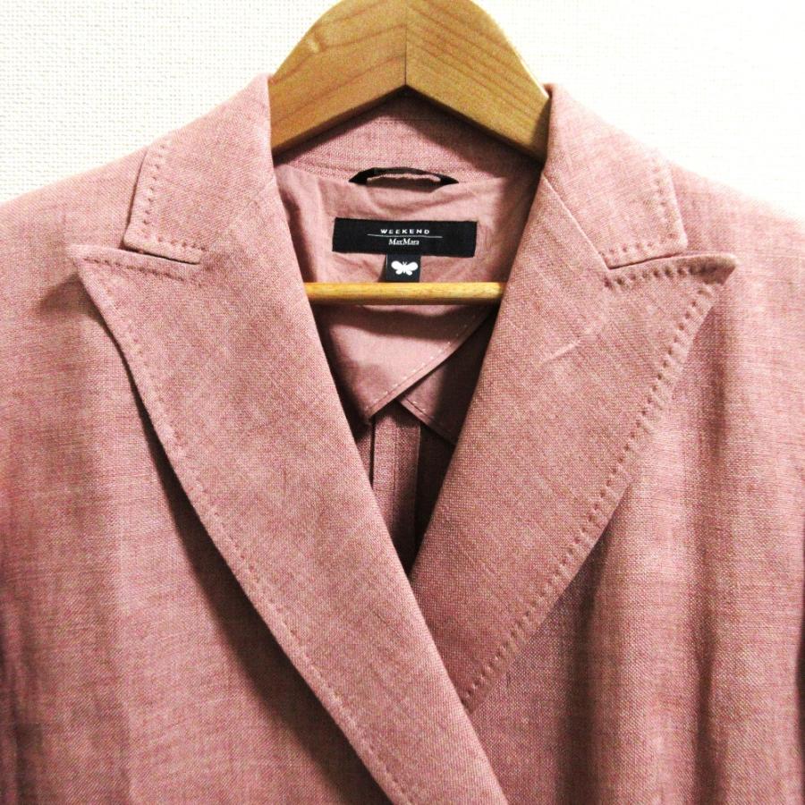 f*r様 Weekend MaxMara リネン 麻 ダブルブレスト テーラード 美品 Weekend MaxMara マックスマーラウィークエンド リネン ダブル