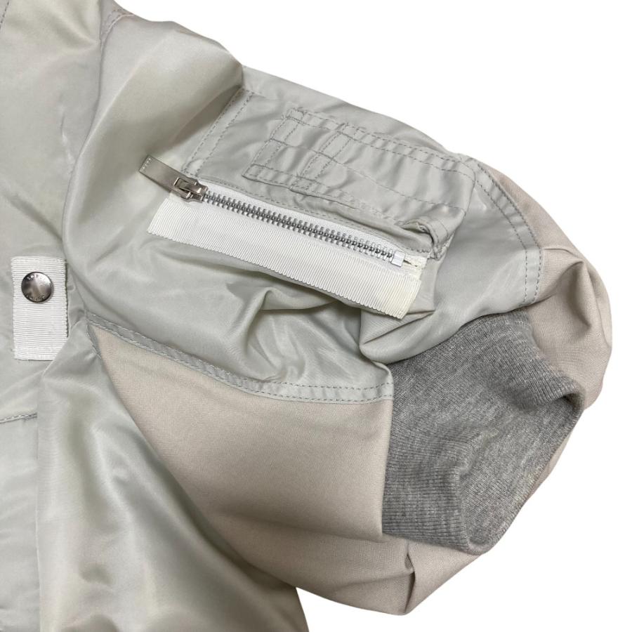 sacai サカイ パフスリーブTシャツ ホワイト 未使用に近い サイズ3 ◇関税込◇*sacai* ナイロン×コットン パフスリーブ Tシャツ (sacai/T