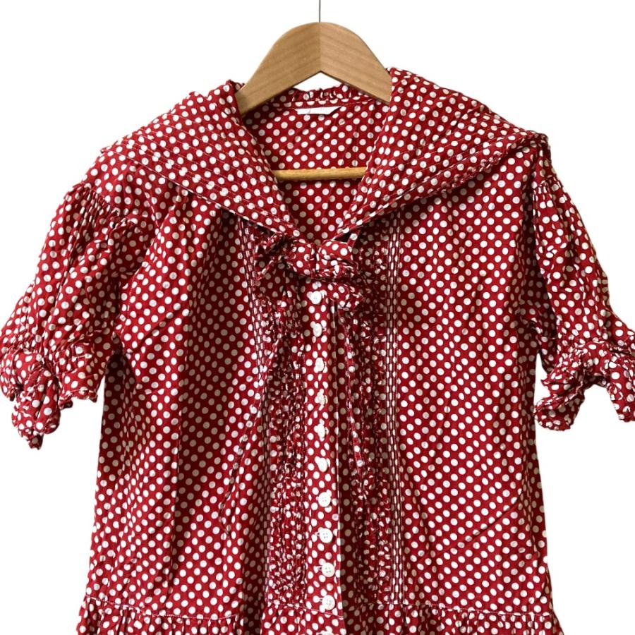 PINK HOUSE（ピンクハウス） 良品 フーディーショートスリーブ ドット