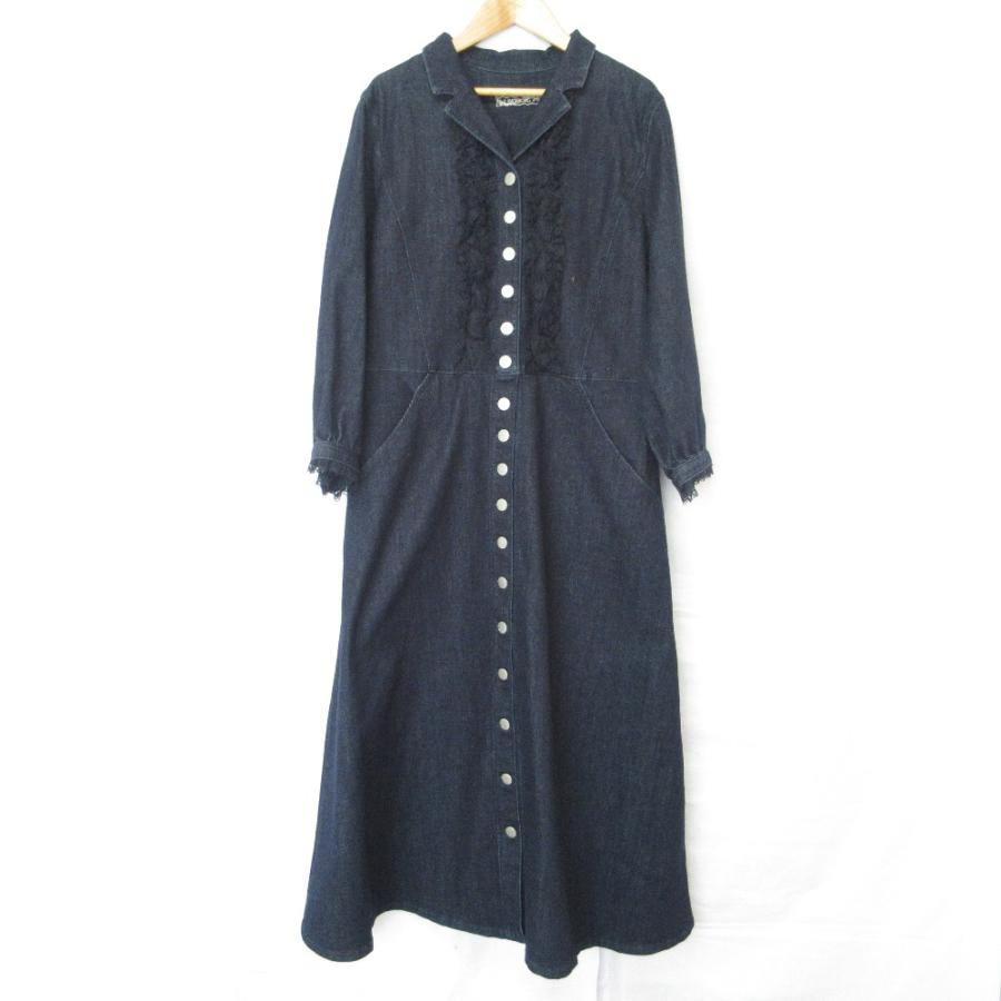 INGEBORG（インゲボルグ） 美品 ストレッチ デニム ロングワンピース 