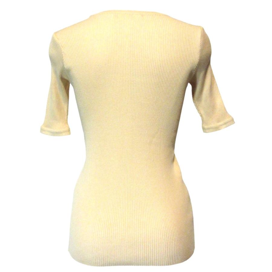 AURALEE（オーラリー） 美品 GIZA HIGH GAUGE RIB KNIT TEE A00T02HR