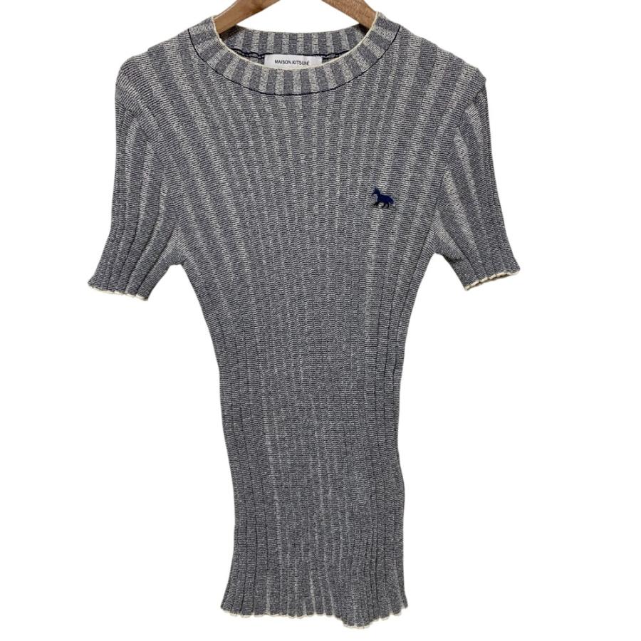 MAISON KITSUNE（メゾン キツネ） 美品 リブニット カットソー S 
